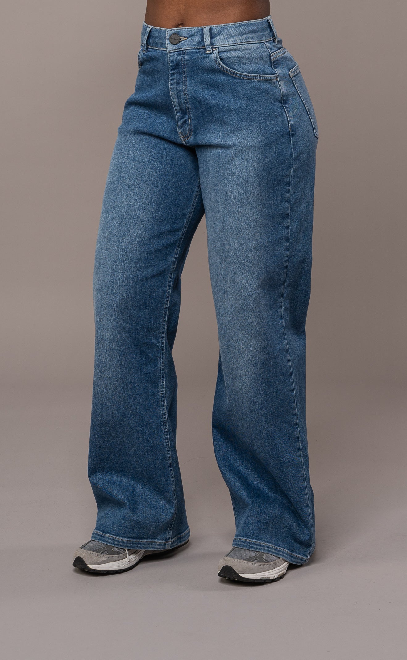 Womens Baggy Fitjeans - Stonewashed Blue Baggy FITJEANS