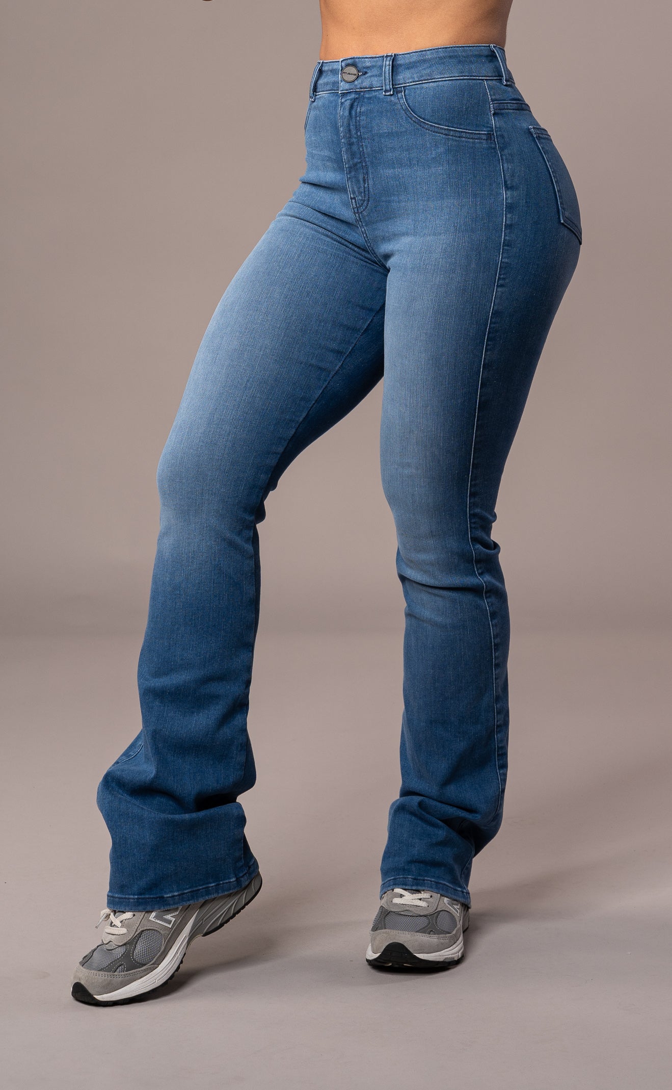 Womens Flared Fitjeans - Azure Blue Flared FITJEANS   