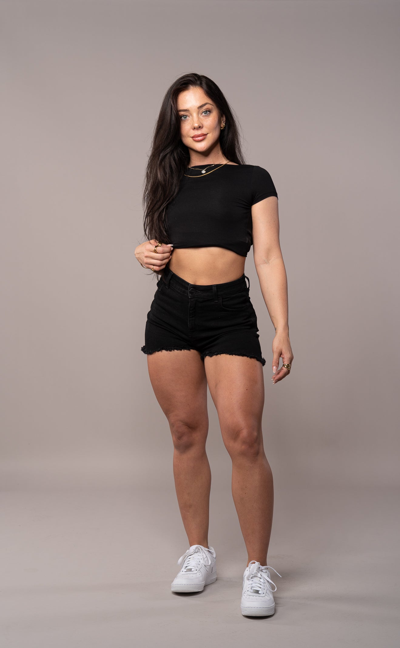 Womens Fitjeans Shorts - Black Shorts FITJEANS   