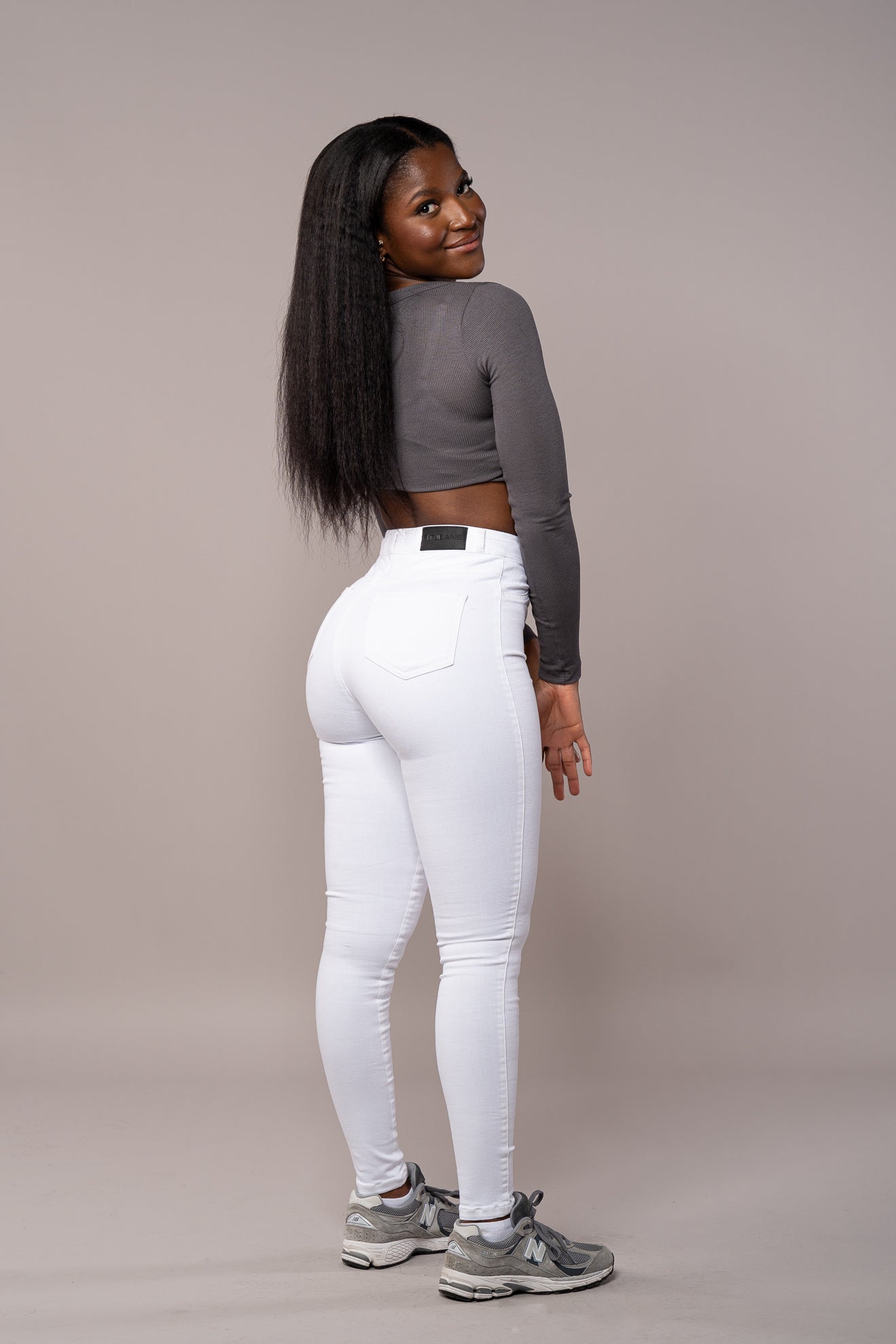 Womens Pastel Fitjeans - White Pastel FITJEANS   