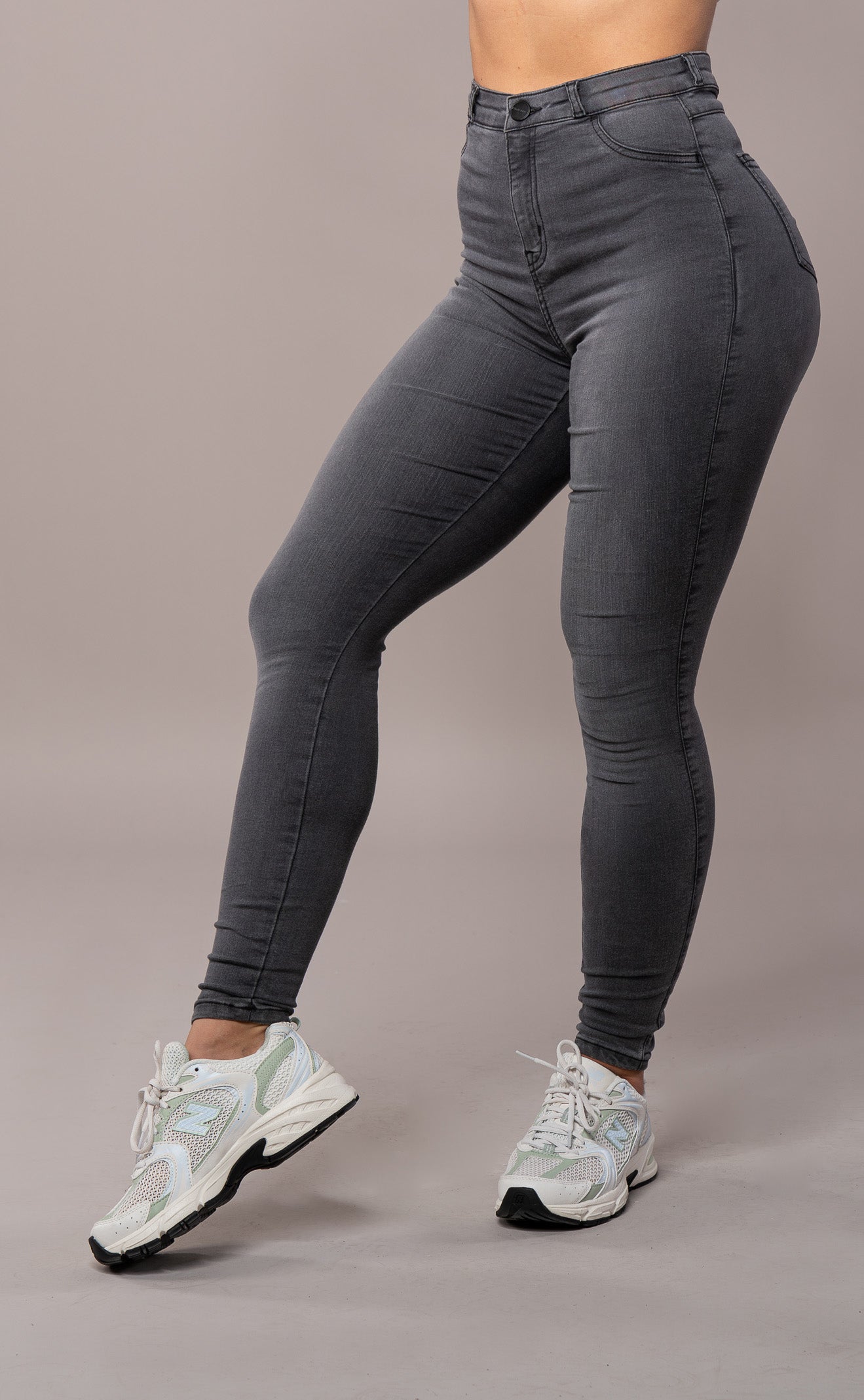 Womens Contour Fitjeans - Grey Contour FITJEANS