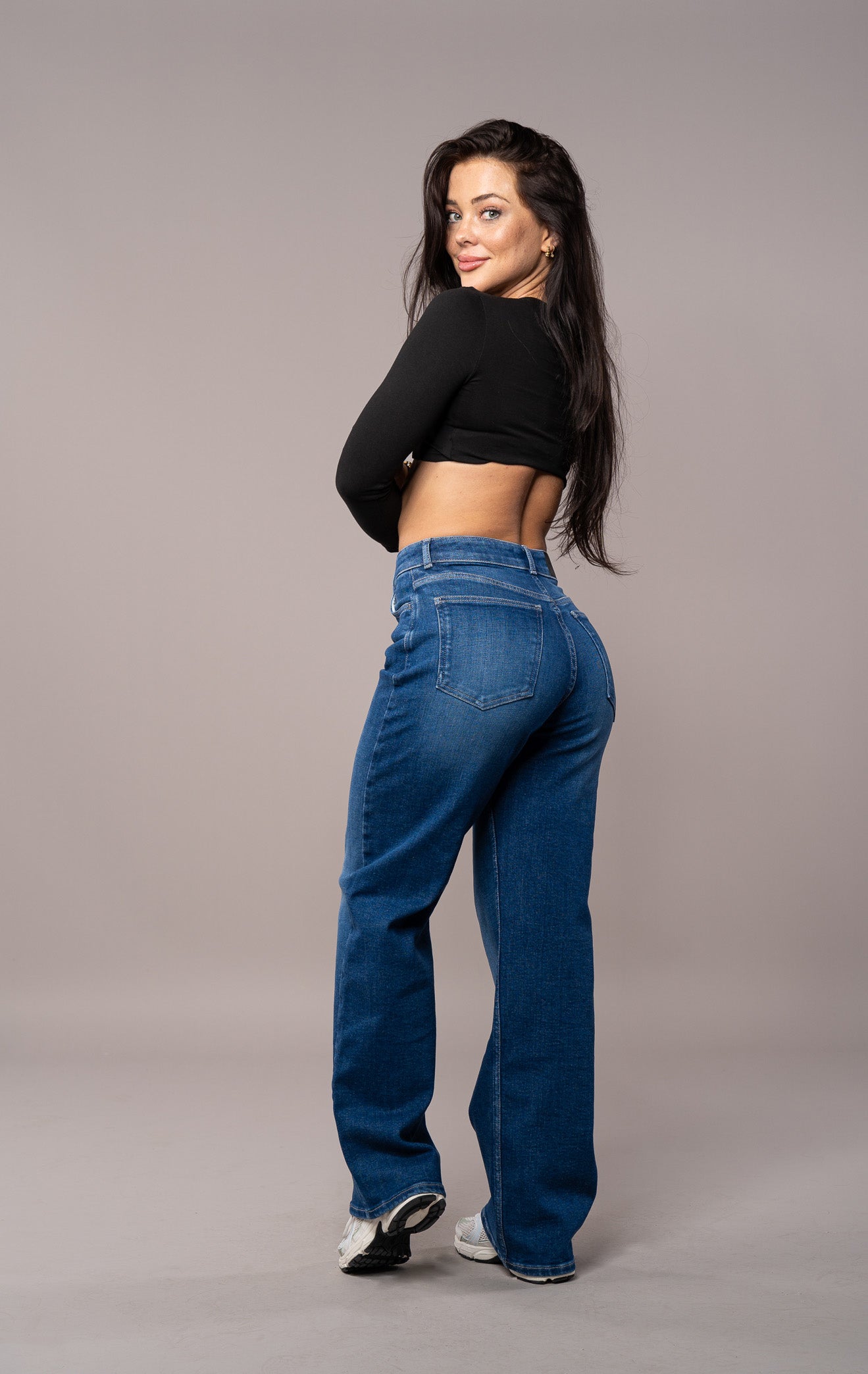 Womens Baggy Fitjeans - Sapphire Blue Baggy FITJEANS