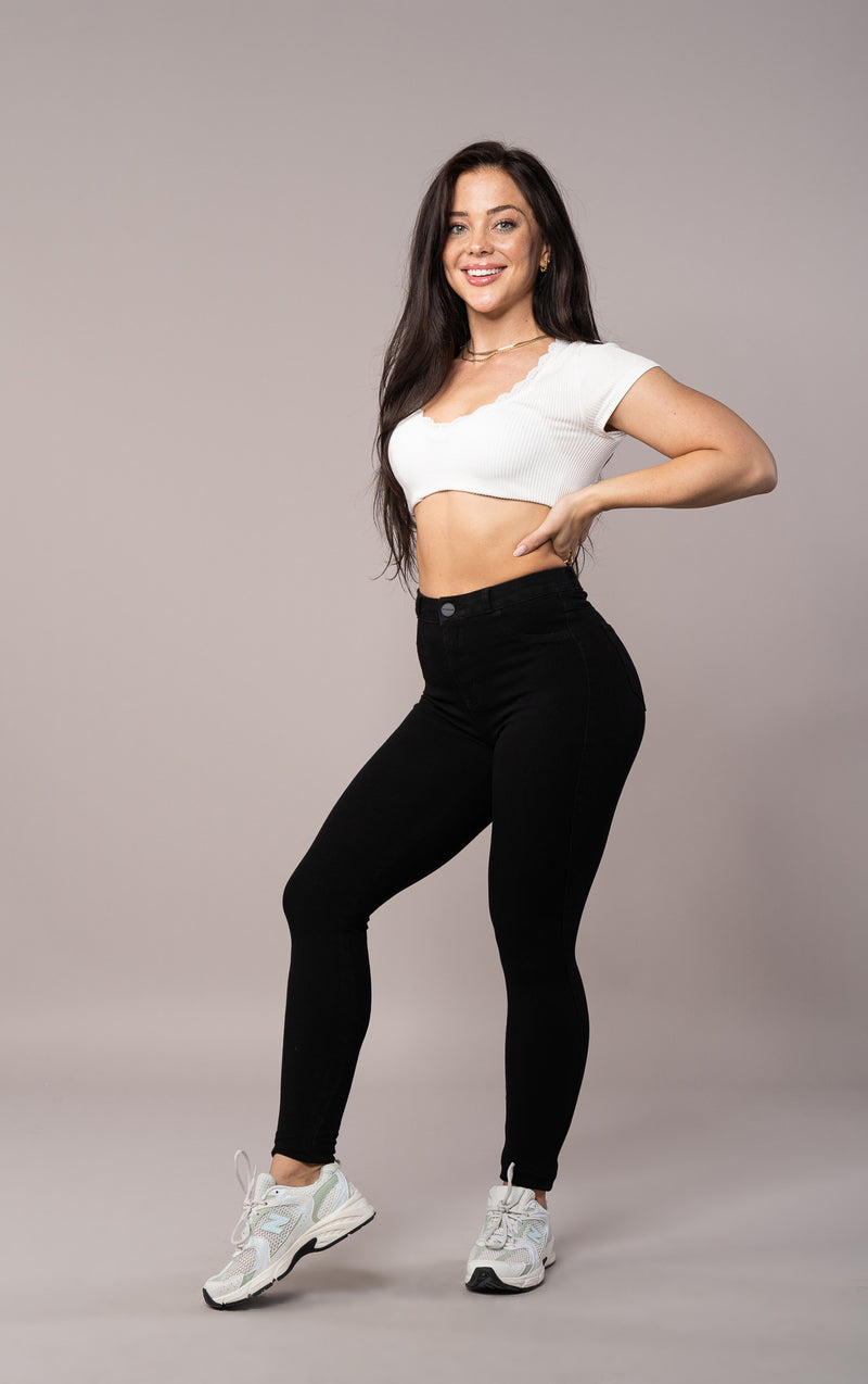 Womens 360 V2 High Waisted Fitjeans - Black – FITJEANS