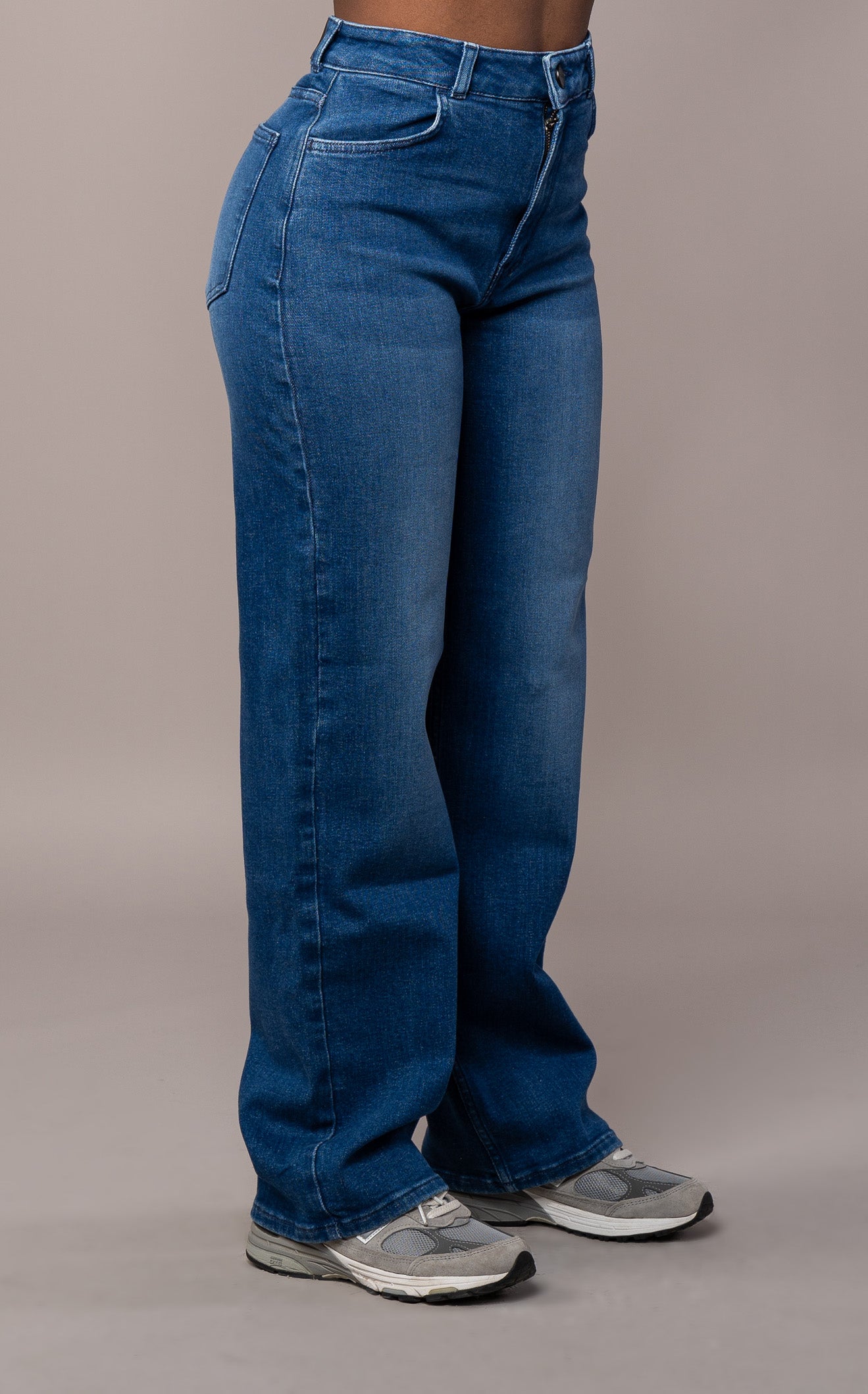 Womens Baggy Fitjeans - Azure Blue Baggy FITJEANS   