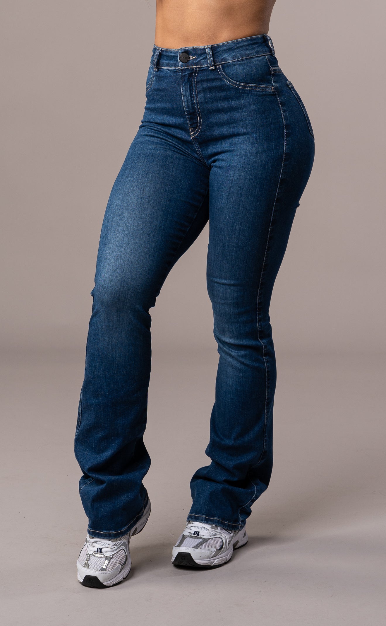 Womens Flared Fitjeans - Sapphire Blue Flared FITJEANS   