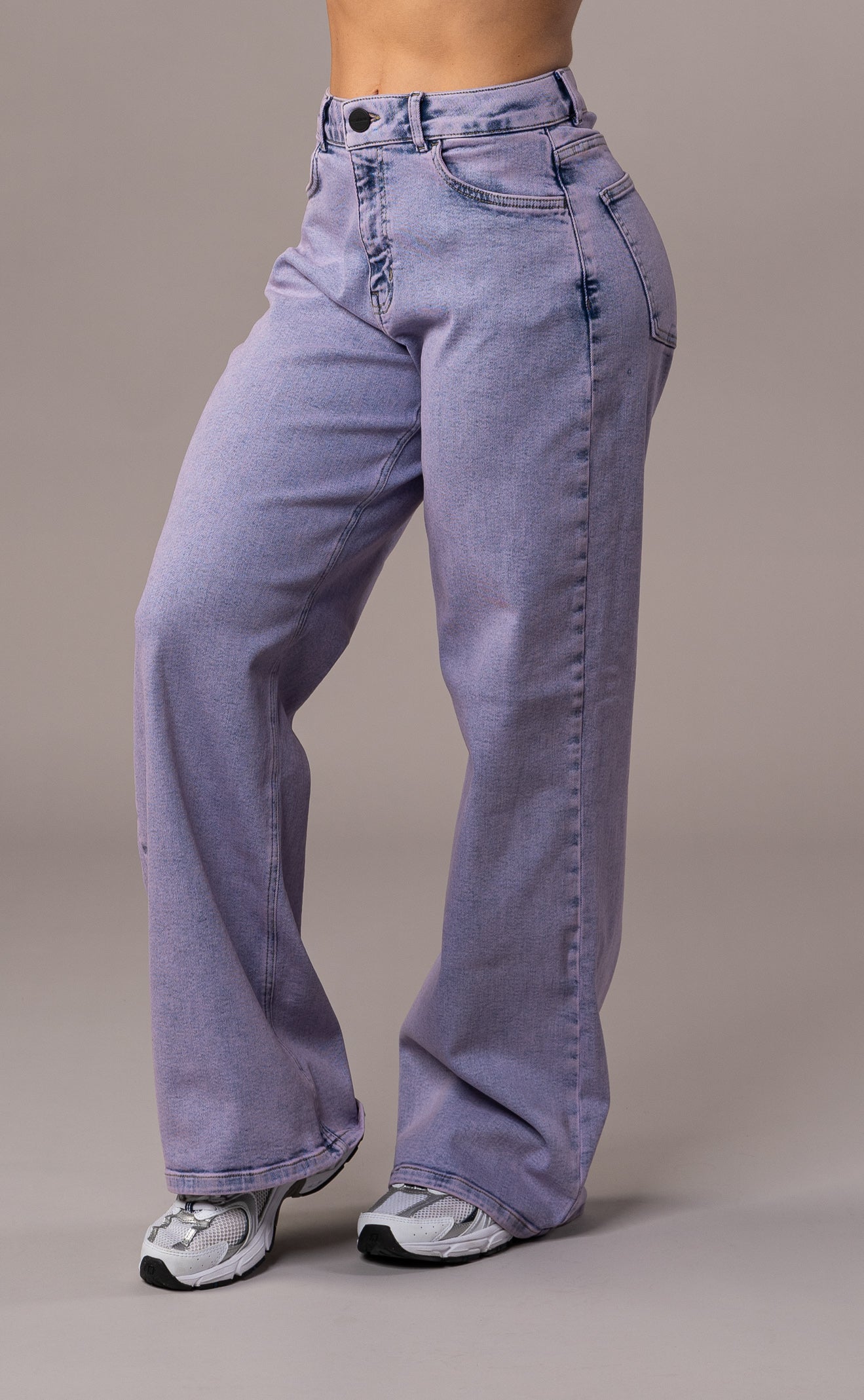 Womens Baggy Fitjeans - Marble Purple Baggy FITJEANS