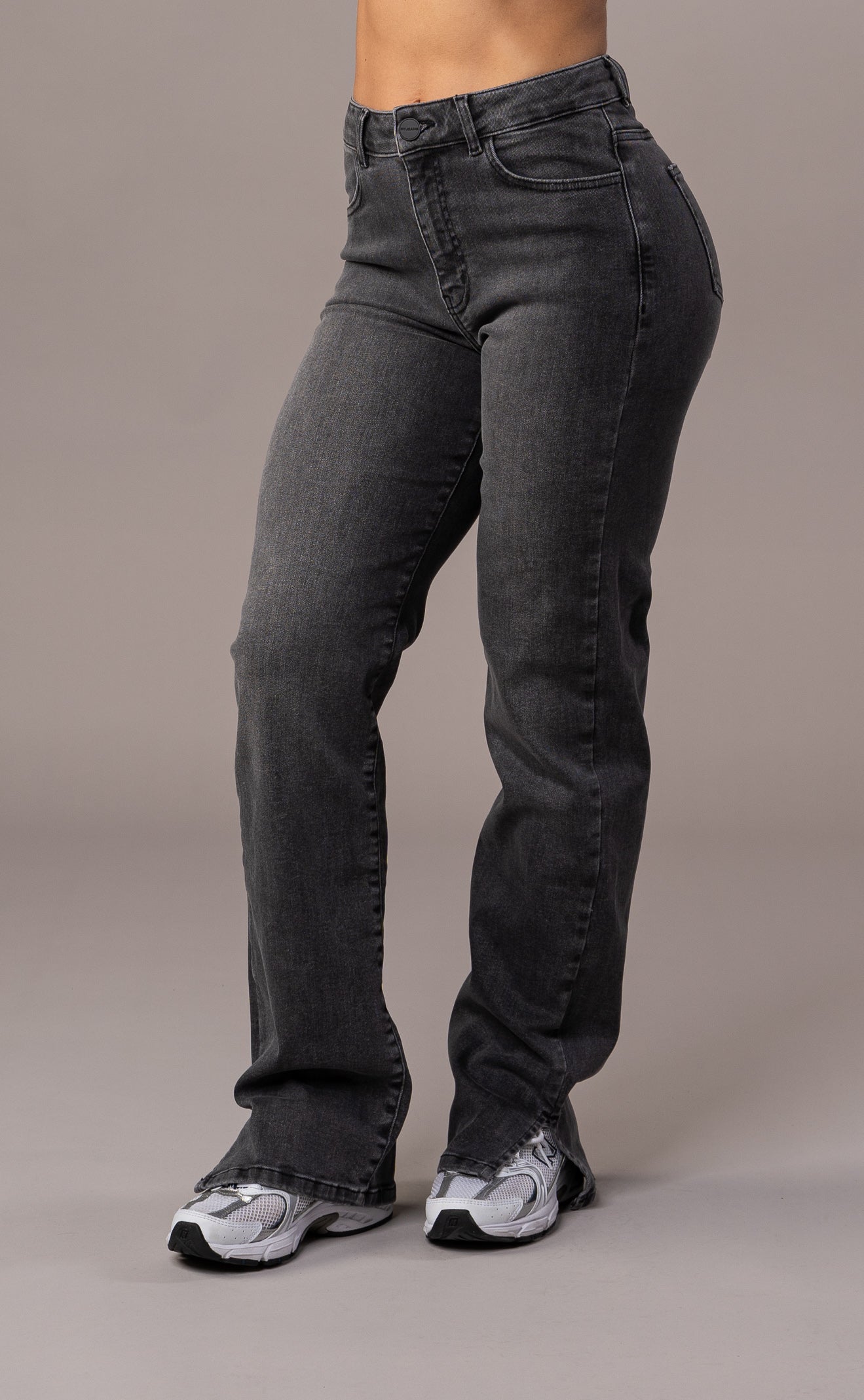 Womens Straight Leg Fitjeans - Grey Straight Leg FITJEANS